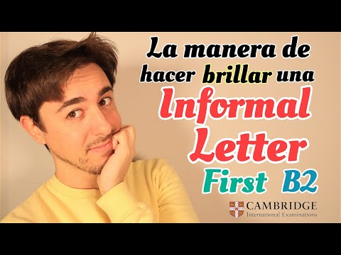 How to write an informal letter/email (B2 level) | First Certificate - Cambridge