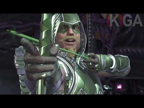 GREEN ARROW ALL MIRROR MATCH DIALOGUES & VICTORY ANIMATION WINNING POSE - INJUSTICE 2 2020
