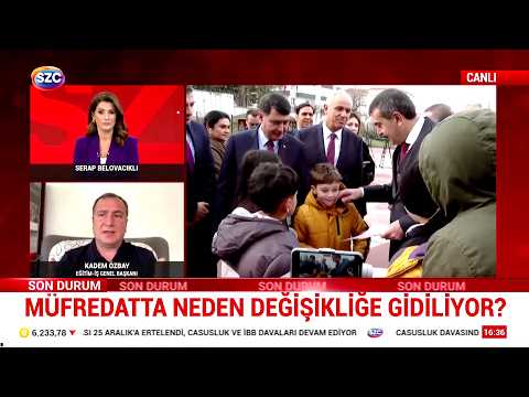 Eğitim-İş Genel Başkanı Kadem Özbay - Haber Saati Programı - Sözcü TV | EĞİTİM İŞ