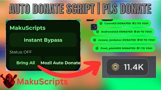 [NEW] Auto Donate Robux Script — Pls Donate | Keyless · Safe · Overpowered