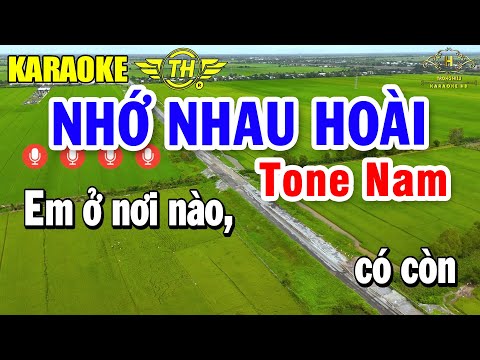 Nhớ Nhau Hoài Karaoke Tone Nam ( Am ) Nhạc Sống Siêu Hay | Trọng Hiếu