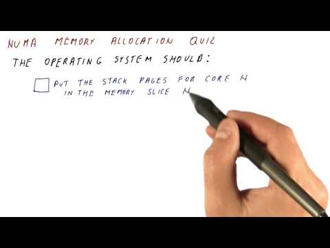 Numa Memory Allocation Quiz - Georgia Tech - HPCA: Part 5
