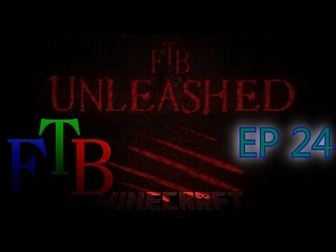 Minecraft FTB Unleashed EP 24  (Milk/Liquid Force Production)
