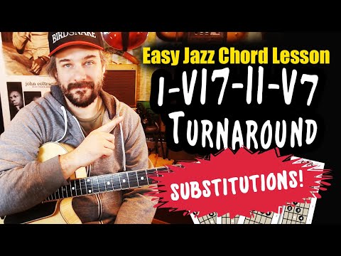 I-VI-II-V Turnaround Chord Substitutions  - Jazz Guitar Lesson - The 1625 Chord Progression (Part 3)