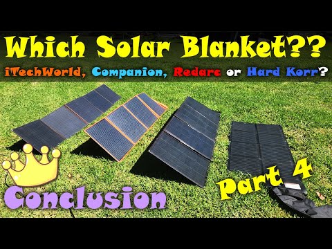 Part 4 - 200W iTechWorld vs Hard Korr vs Companion vs 160W Redarc Solar Blanket Review - Conclusion