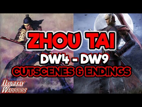 Zhou Tai ALL Cutscenes & Endings - Dynasty Warriors - 4K 60 FPS