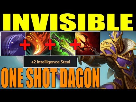 Invisible One Shot Combo [Riki Invisble+Life Break+Ethereal Blade+Dagon lvl5] Dota2 Ability Draft