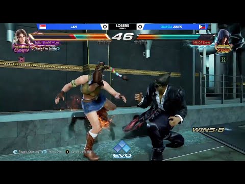 Tekken 7: Lan vs OMEGA Jules - Losers Finals - EVO 2021 Online Asia South