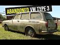 Abandoned VW Type 3 Squareback Rescue Will It Run After 30 Years RESTORED