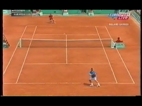 2004 French Open Gustavo Kuerten vs Roger Federer (SET 1)
