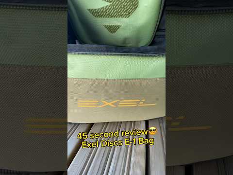 Exel Discs E-1 Bag 45 Second Review😎 #deuzdiscgolf #frisbeegolf #discgolf #exeldiscs
