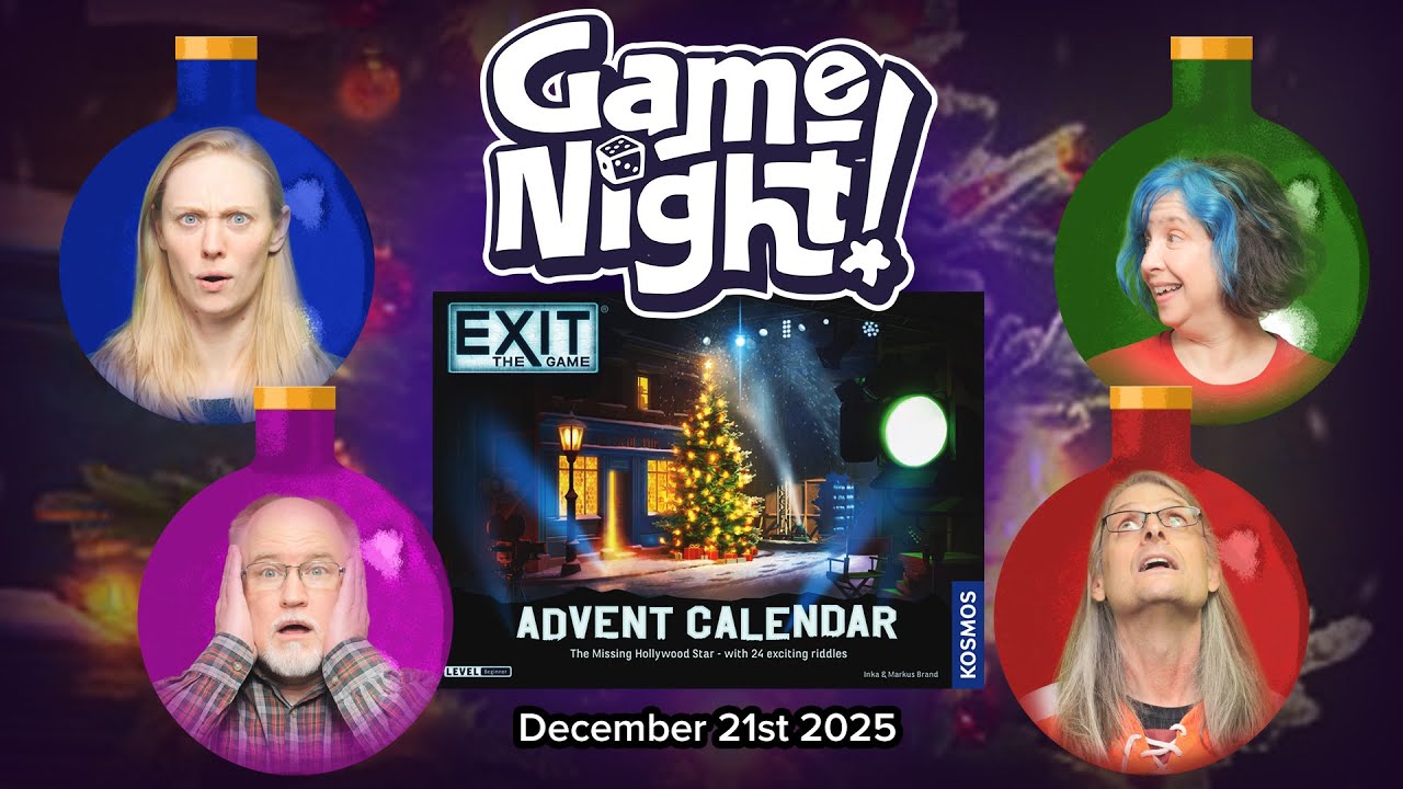GameNight! 24 Days of Christmas Day 21 - Exit: The Game Advent Calendar - The Missing Hollywood Star