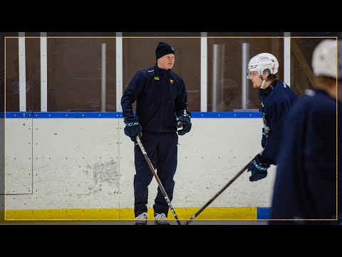 Djurgården Hockey: Youtube: Djurgår’n i träning | Olle Liss och Patrik Andersson mellan final 1 och 2