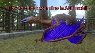 How to colour your dino in ARK mobile || ARK mobile || Silent Assassin