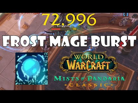 How to BURST as Frost Mage | Guide (MoP Classic)
