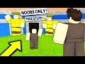 GOD TRIBE Only Lets NOOBs In.. So I Went UNDERCOVER! (Roblox Booga Booga)