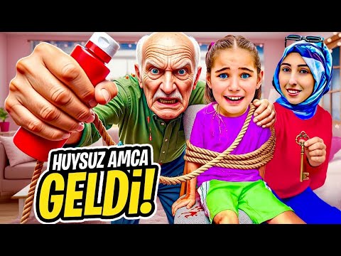 ELİF HUYSUZ AMCA GELDİ ELİFİ BAĞLADI ‼️ BİZİ EVDEN KOVDU EYVAH !!