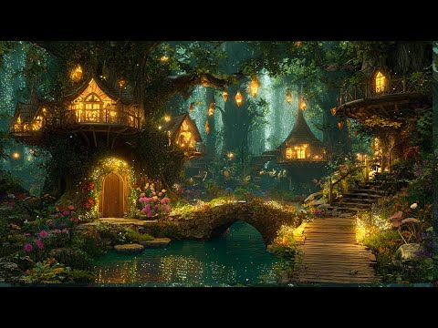 Fairytale Village in a Mystical Forest  | MAGICAL FOREST | Background Music to Relax, Sleep, Read