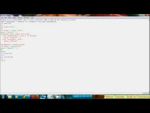 Python Tutorials 17 Built In Functions