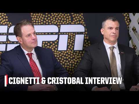 Curt Cignetti & Mario Cristobal EXCLUSIVE INTERVIEW before Indiana vs. Miami | ESPN College Football
