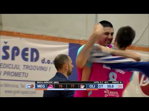 Turning point - triple by Nikola Mišković! (Mega Bemax - Petrol Olimpija, 19.10.2018)