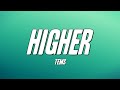 Tems - Higher (Lyrics)