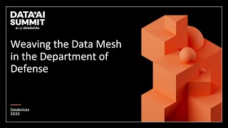 Weaving the Data Mesh in the Department of Defense