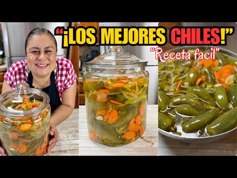 "How to Make Pickled Chiles in Vinegar Step by Step" 👌🌶️