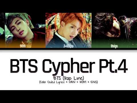 BTS (Rap Line) - BTS Cypher pt.4 (Color Coded Lyrics/Han/Rom/Eng)