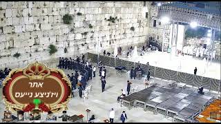 כ"ק מרן אדמו"ר שליט"א בספירת העומר בכותל  המערבי אייר תשפ"ג