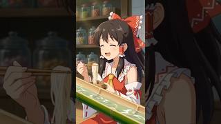 【AI】流し素麺な霊夢と魔理沙
