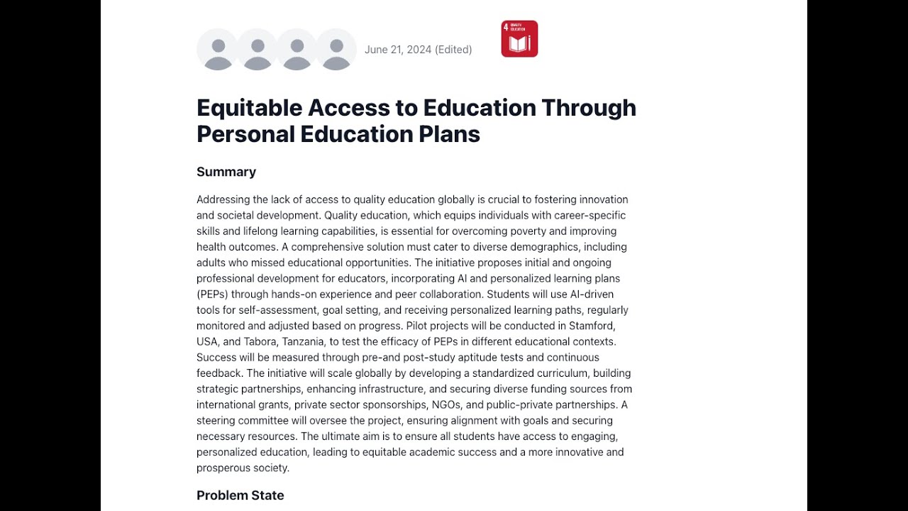 Equitable Access to Education - Final Presentation - GSL 2024