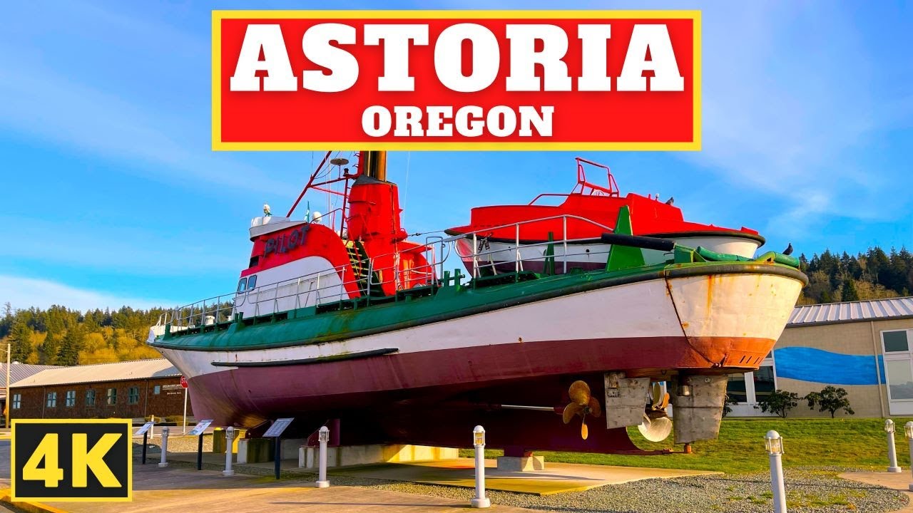 Immersive street-level walking tour through Astoria, OR, United States, showcasing authentic urban landscapes, local architecture, and the vibrant atmosphere of the city's neighborhoods