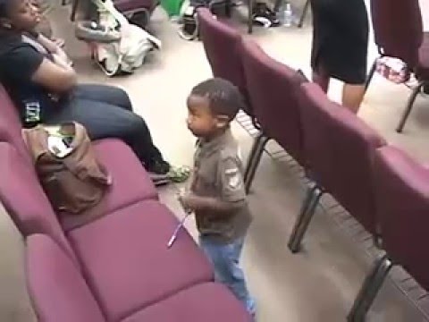 Baby drummer 2 year old Up and coming at Church