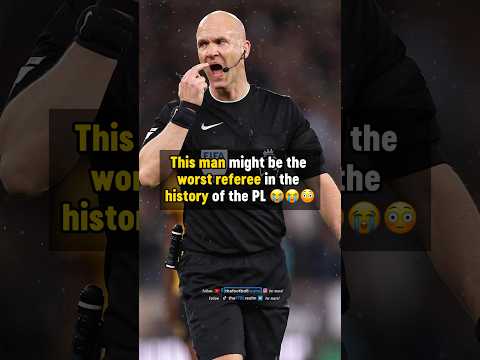 Is this man the WORST REFEREE in Premier League history? 😳 #football