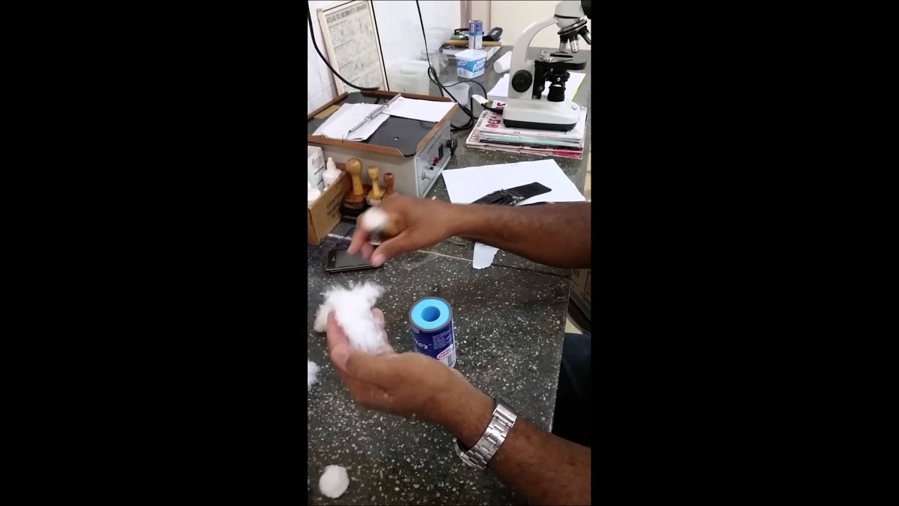 Watch Now Faça bolinhas de algodão para o laboratório Faça bolinhas de algodão para o laboratório