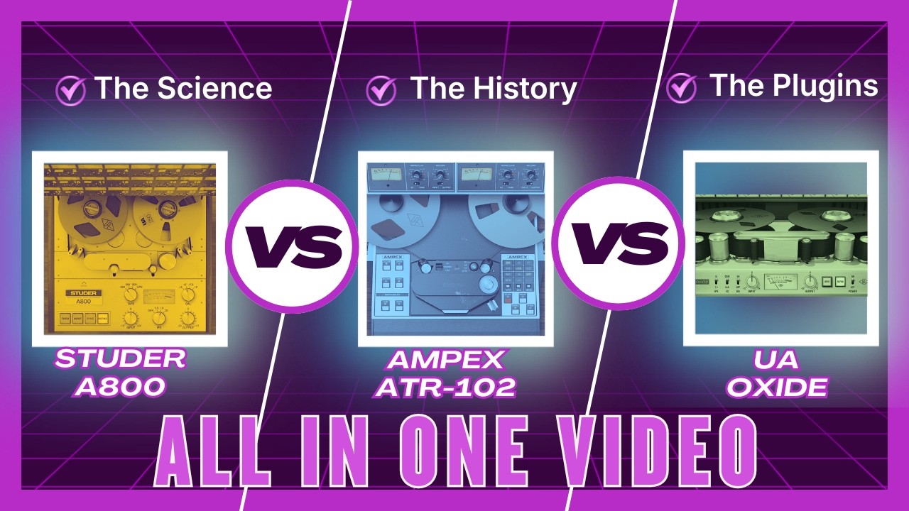 Universal Audio Studer A800 vs Ampex ATR-102 vs Oxide - Which One Did I Choose and Why? #Tape