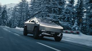 Tesla Boardslide the Whip – Cybertruck Terrain Park Clip (2026)