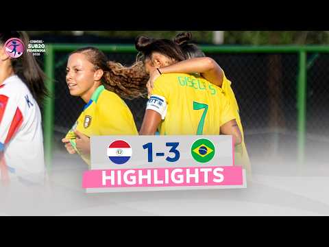 PARAGUAY vs. BRASIL [1-3] | RESUMEN | CONMEBOL SUB20 FEMENINA 2026 | FASE FINAL