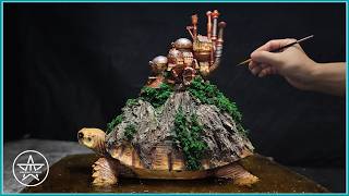 THE ANCIENT TORTOISE CITADEL | AmazingTrungX DIY Epoxy Resin Diorama