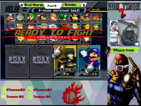 Noh Vimoh 2 - Roche (Marth, Fox) Vs. Ken North (Mario) - SSBM Pool B - Smash Melee