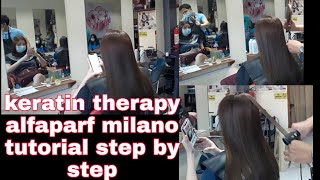 tutorial keratin therapy alfaparf milano step by step