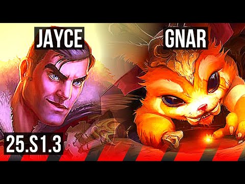 JAYCE vs GNAR (TOP) | 8/2/8, Dominating | EUW Master | 25.S1.3