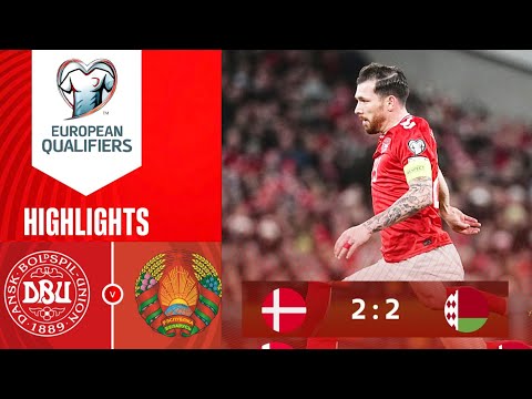 Denmark vs Belarus (2-2) Højdepunkter VM-kvalifikation | Danmark vs Hviderusland Highlights 