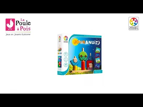 Smart Games – Jour Et Nuit – Jeu Logique Solo 48 Défis – Dès 2 Ans – Jeu Éducatif Voyage En Bois