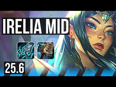 IRELIA vs AKALI (MID) | Legendary | KR Master | 25.6