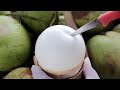 Amazing Coconut Cutting Skills Street Food Bangkok Thailand Asian Street Food