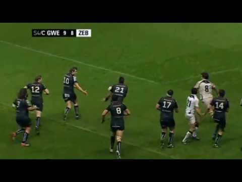 Ospreys length of the field try v Zebre