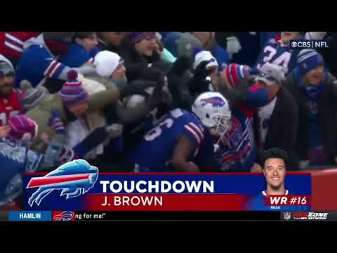 Josh Allen AMAZING throw to John Brown for 42 yard TD