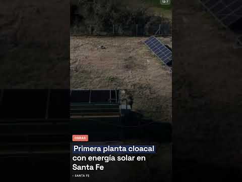 Primera planta cloacal con energía solar en Santa Fe